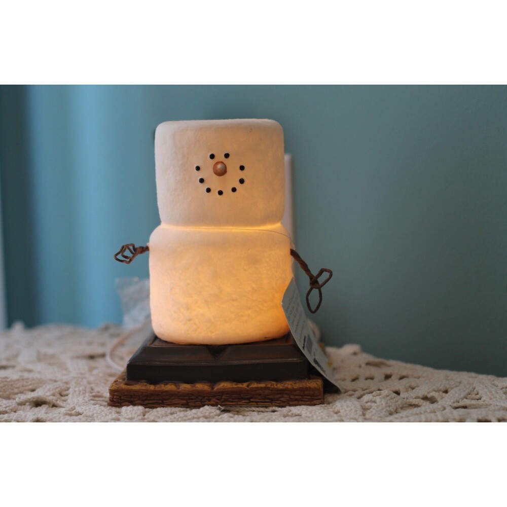 Original Smores Cannon Falls Light Christmas Snowman from Disney Parks WORKS